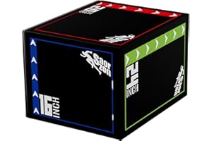 GRETERST Jump Box 3 in 1 Foam Plyometric Jumping Box Jump Exercise for Gym Fitness Workout Training