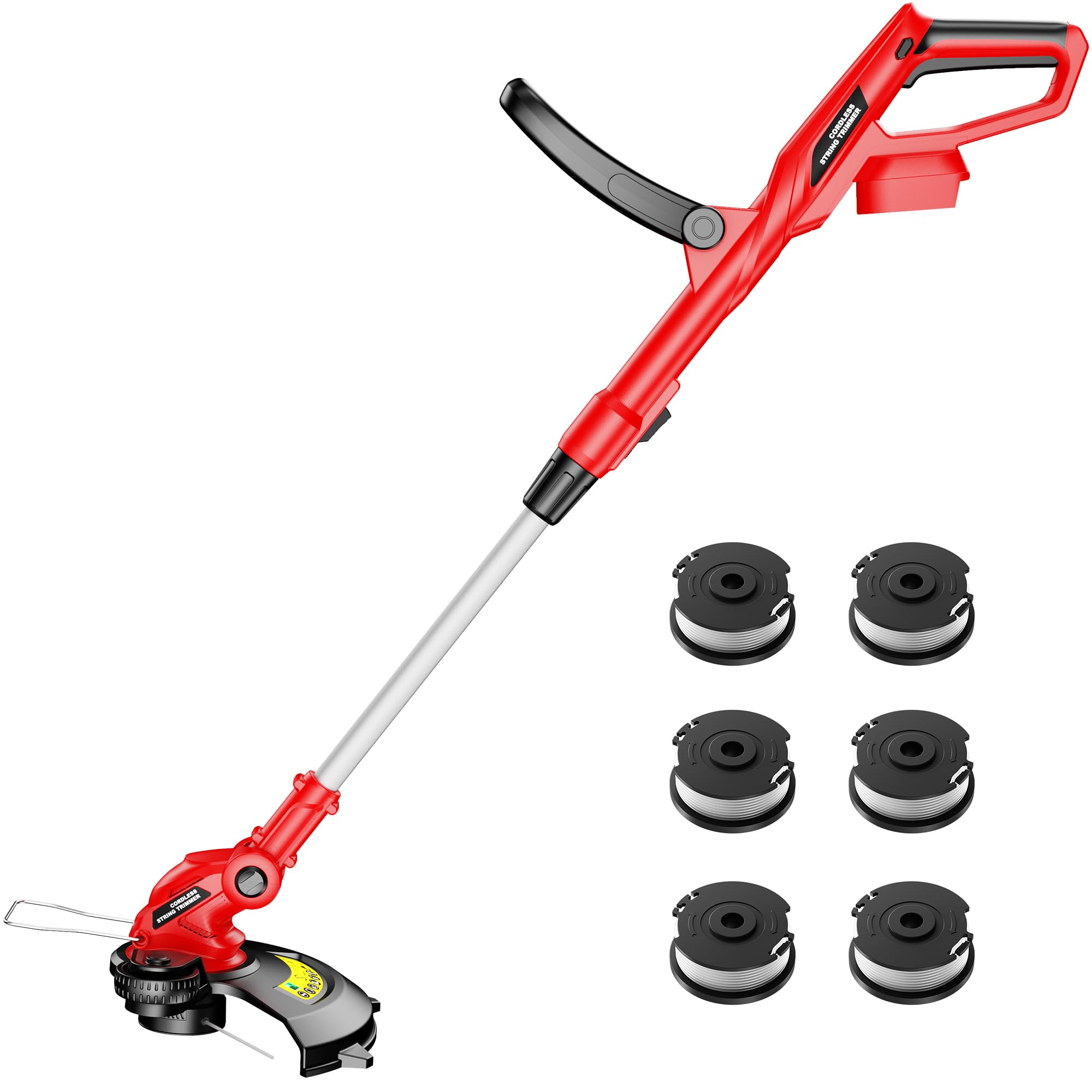 Photo 1 of ***PARTS ONLY***Cordless String Trimmer Compatible with Milwaukee M18 18V Battery, 12-Inch Weed Wacker Cordless, Auto Line Feed, Electric Weed Eater Battery Powered, Grass Trimmer w/ 6 Line Spools (Tool Only)