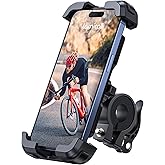 Lamicall Bike Phone Mount Holder - Motorcycle Phone Mount, Adjustable Cell Phone Holder Gifts, E-Bike Bicycle Scooter Handlebar Cradle Clip for iPhone Air 17 Pro Max, 16 15 Plus, 14, 4.7-6.8" Phone