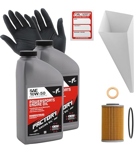 Amazon.com: Factory Racing Parts 10W50 Oil Change Kit compatible