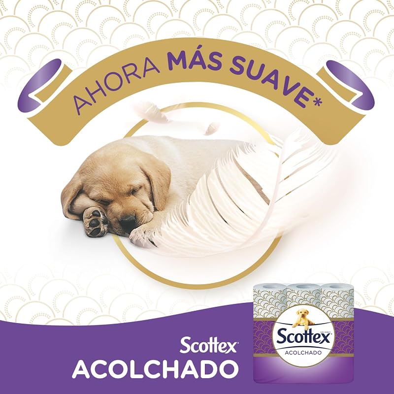 Papel higiênico acolchoado scottex - 63 rolos