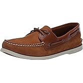 Sperry Men's Authentic Original 2-Eye Boat Shoe, TAN Nubuck, 5