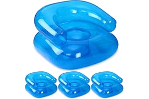 4 Pcs 28 Inch Inflatable Chairs Blow up Chairs Inflatable Furniture Novelty Blow up Couch Seat Waterproof PVC Air Sofa Couch 