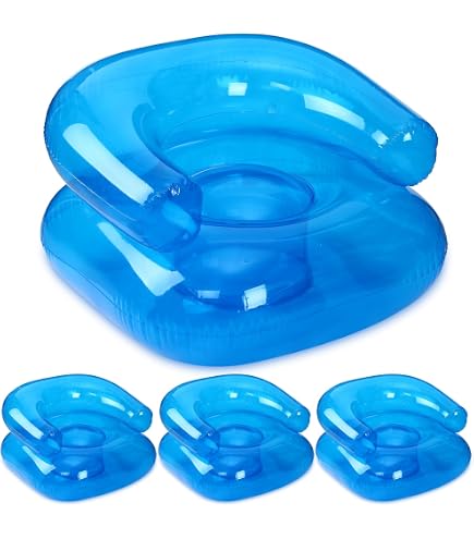 4 Pcs 28 Inch Kids Inflatable Chairs Blow up Chairs Inflatable