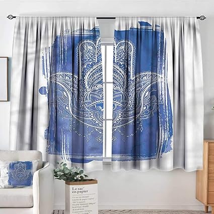 Amazon Com Sanring Hamsa Curtain Rods Ornate Mystical 52 X96