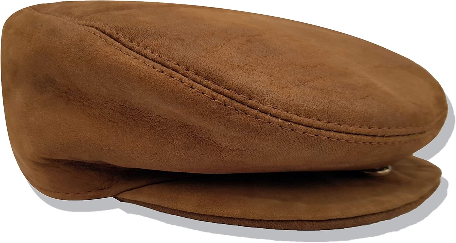 mens leather driving hats