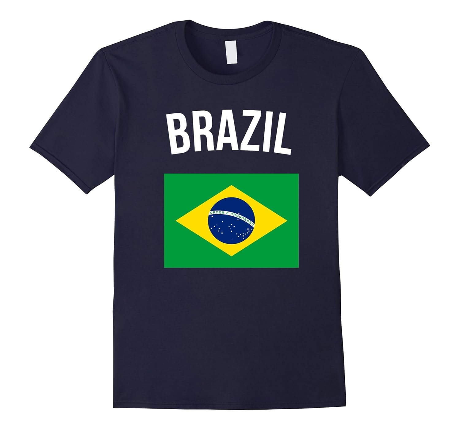 Brazil T-shirt Brazilian Flag Tee Vacation Travel Souvenir-Rose