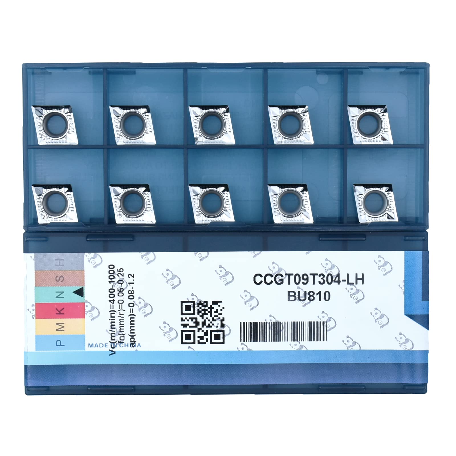 CDBP Ccgt 32.51 Ccgt09t304 Carbide Inserts for CNC Turning for Aluminum, 10pcs