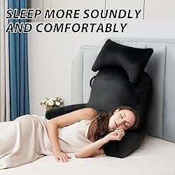 Unisakey Portable Large Reading Pillows with