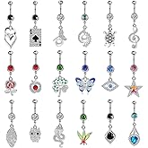 ILGANT 12Pcs-18Pcs Belly Button Ring 14G Dangling Dangle Belly Button Rings Navel Rings Piercing Jewelry for Women