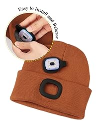 MELASA Unisex LED Beanie with The Light, USB