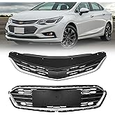 MATMACRO Front Hood Bumper Grill For Chevy Cruze Upper Lower Mesh Grille Replacement 2016 2017 2018