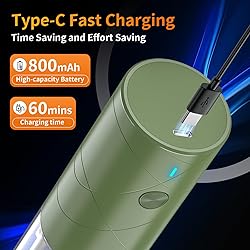 2Pack Electric Salt and Pepper Grinder Set USB