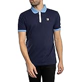 FILA Men's Polo Panatta 2, Navy/Vista Blue/White