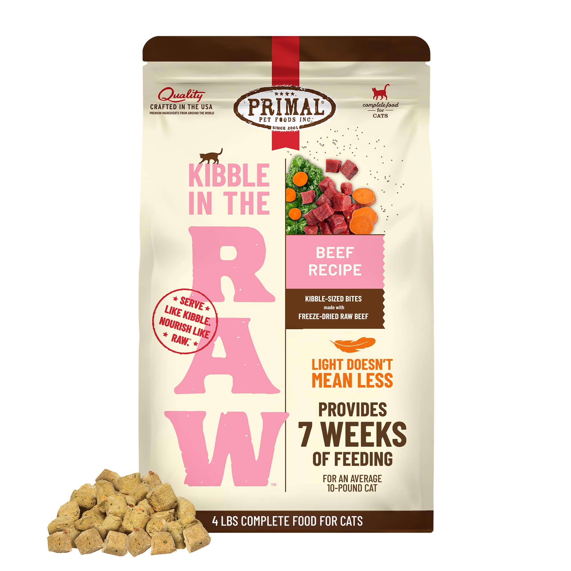 Primal Kibble in The Raw, Freeze Dried Cat