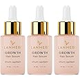 Lanmeri Vegan Hair Growth Serum for Women & Men - Natural Scalp Treatment for Thinning Hair and Hair Regrowth - Fuller-looking, Thicker and Healthier Hair in 90 Days, All Hair Types