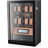 8 Watch Winder with LED Backlight and 5 Watch Storage Drawer