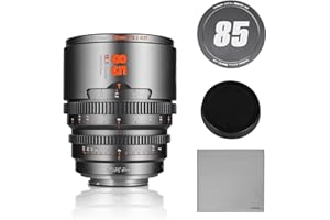 7artisans 85mm T2.1 Hope Series Professional Cine Lens S35 Frame Mirrorless Cameras Lens Compatible for Macro 4/3 Mount,MFT M
