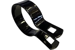 GENERIC Ozark Fence & Supply - Black Chain Link Brace Band, Durable Steel Chain Link Fence Hardware, Rust-Resistant, Easy Install, Includes Required Bolt (1-5/8", 3)