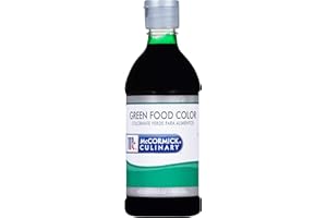 McCormick Culinary Green Food Coloring, 16 fl oz - One 16 Fluid Ounce Bottle Green Liquid Food Coloring, Add Vivid Green Color to Cakes, Cookies, Icings and More