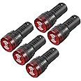 uxcell 5Pcs Red Indicator Light with Buzzer AC/DC 110V, 22mm Panel Mount Flashing Alarm, for Electrical Control Panel, HVAC, DIY Projects