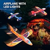TODARRUN Airplane Launcher Toy 3 Pack LED Foam Gliders with 2 Flight Modes view 7