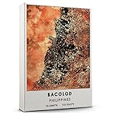Bacolod Map Poster, Philippines Map Art Poster, Map