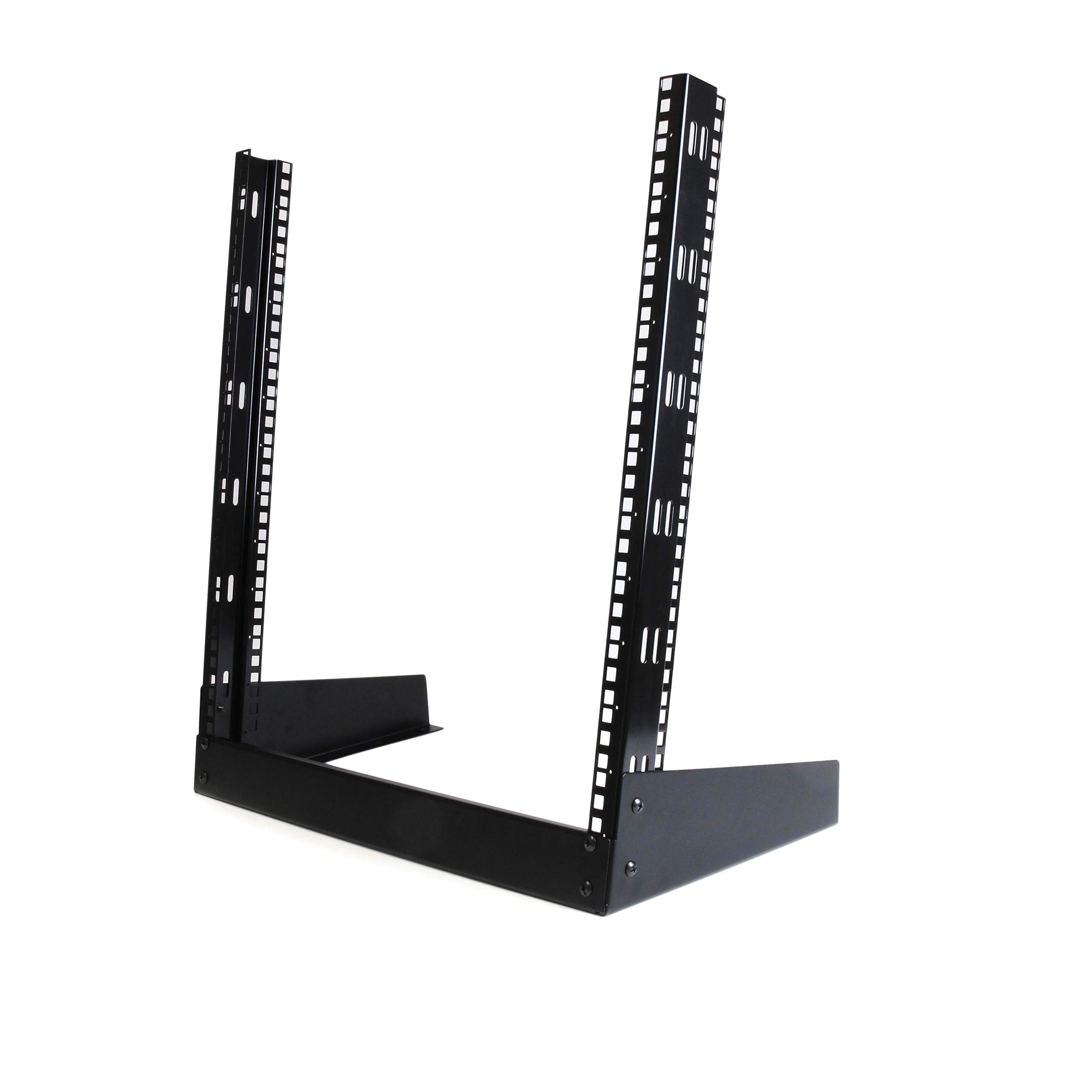 StarTech.com 12U Open Frame Network Rack - 19" 2 Post Free Standing Desktop Rack for Computer, AV, Media, IT, Data & Server Room Equipment (RK12OD)