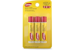 Carmex Classic Lip Balm, Original Stick, 3 Pack