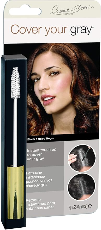 Amazon カバー ユア グレイ ブラッシインヘアカラー 7g マスカラタイプ ブラック 簡単白髪隠し 3色あり Cyg Brushin 5058ig New York Cover Your Grey カバーユアグレー ヘアマスカラ 通販