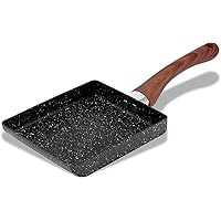 ESLITE LIFE Tamagoyaki Pan Japanese Omelette Rolled Egg Pan Nonstick Retangle Frying Pan with Granite Coating Induction…