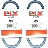 2 PK A20K PIX Belts Made with Kevlar Compatible with Troy Bilt GW-1128, 1710812, 1710957