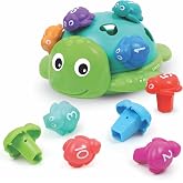 Learning Resources Seymour the Counting Shapes Sea Turtle | Sorting &amp; Stacking Toys, Preschool Toys for Classroom, Counting Games, Fine Motor Skills Game for Toddlers, Ocean Sensory Toy