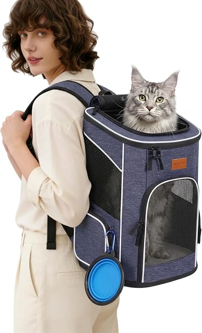 Morpilot Cat Backpack Dog Backpack 7 kg Foldable with Inner Safety Lead