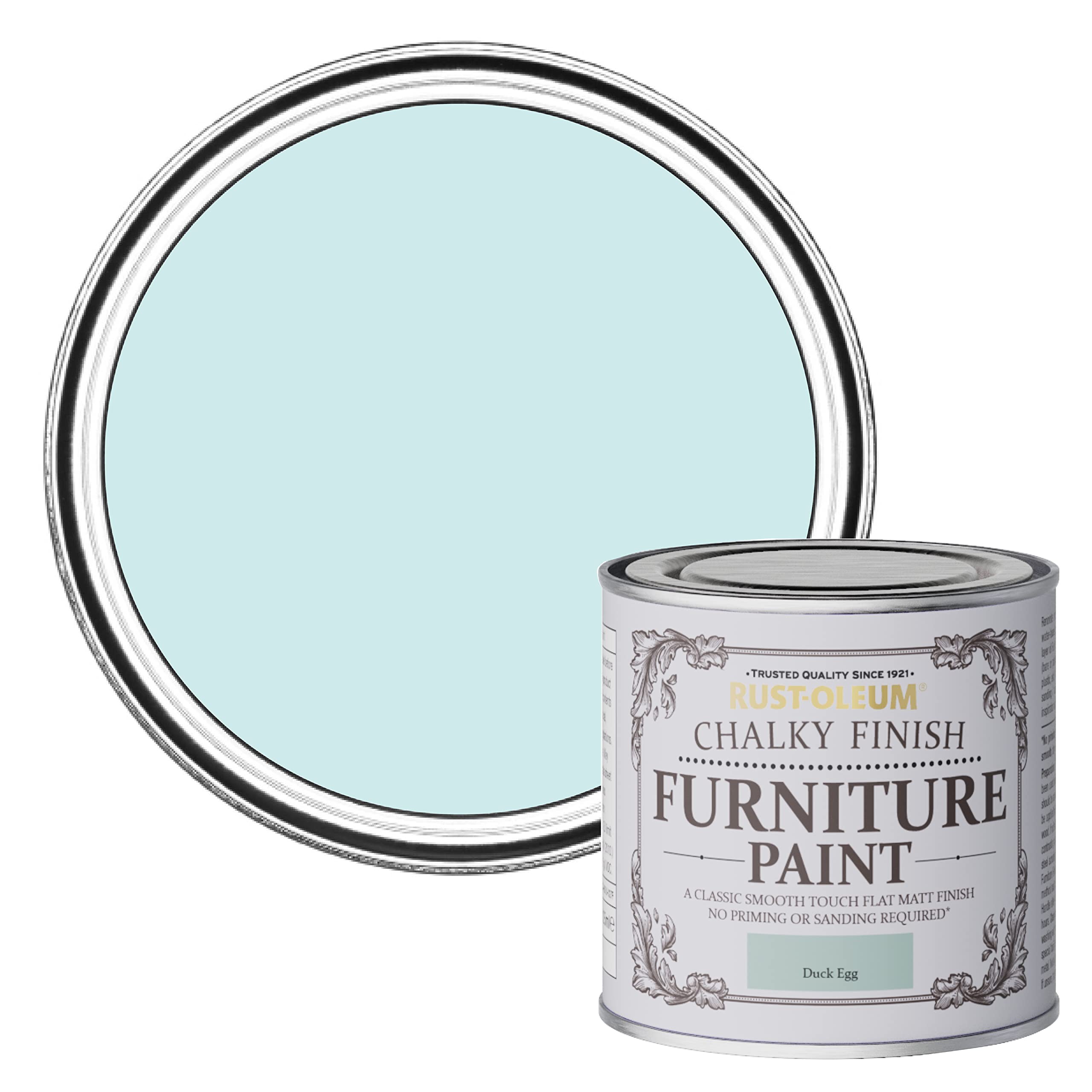 Rust-Oleum AMZ0027 Chalky Furniture Paint Duck Egg 125ml
