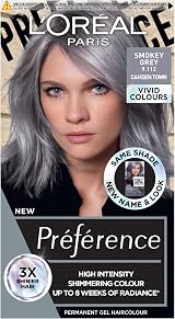 L'Oreal Paris Preference Vivids Smokey Grey 9.11 Permanent Hair Colour 1 pack