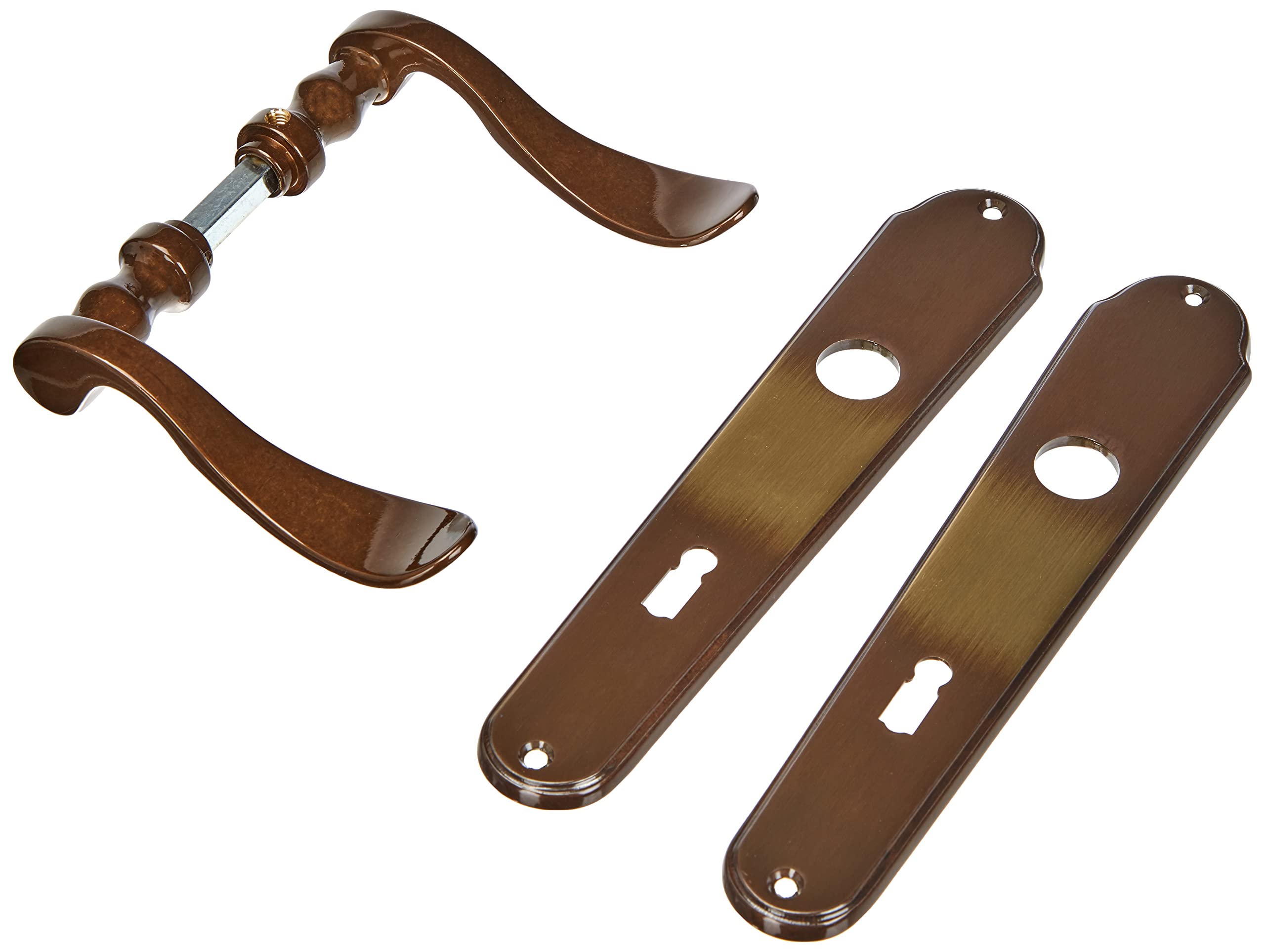 ALPERTEC Panda LS Burnished Brass Door Handle Set Door Fittings Door Handle – for Internal Doors – 32212373