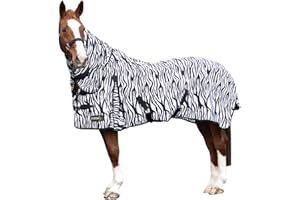 Hy StormX Original Zebra Print Fly Rug (5ft 3in) (Black/White)