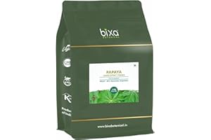 bixa BOTANICAL Papaya Leaf (Carica Papaya) Dry Extract - 30% Glycosides (Saponnin) by Gravimetry | Pack of 1