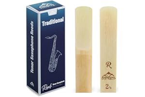 EASTROCK Traditional Tenor Saxophone Reeds 2.0/2.5/3.0 Professional Tenor Sax Reeds for Saxophone Beginner and Saxophonist Strength 2.5-5 Pack