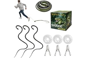 April Fools Pranks Fake Snake, 3Pcs Rubber Snake Artificial Snake Toys for Adults, 80cm Realistic Joke Snakes Prank, Fake Sna