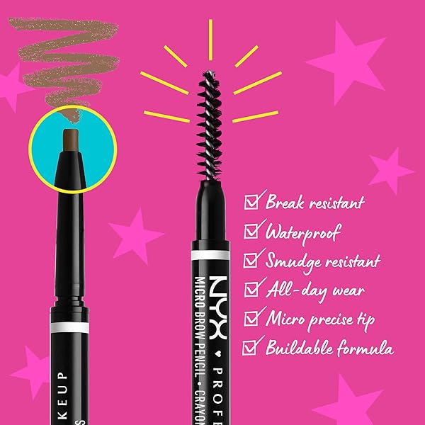 NYX PROFESSIONAL MAKEUP MICRO BROW PENCIL, PRECISE EYEBROW PENCIL – ASH BLONDE