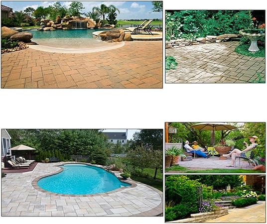MCTECH DIY Pathmate Hormigón Forma Jardín Plástico Path Pavimento ...