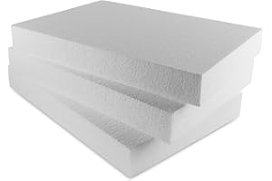 Super Z Outlet Foam Rectangle Blank Polystyrene Sheet Boards for Arts and Crafts Blank White DIY Project, Party Decorations (16 x 11 x 2 Inches) (3)