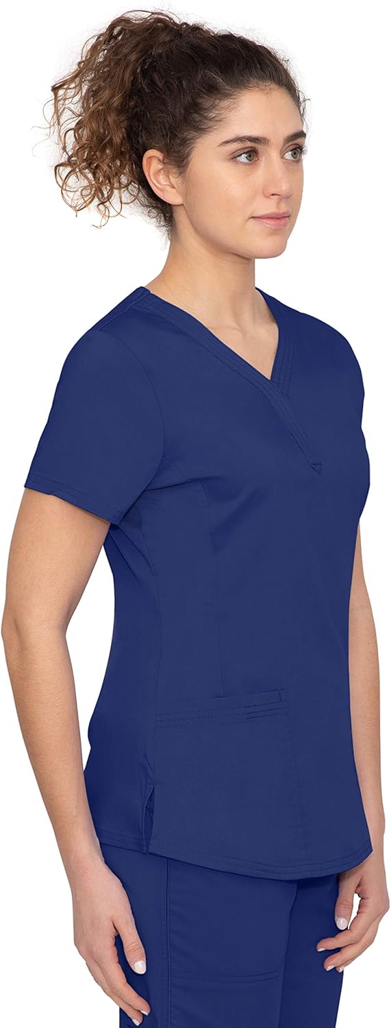 healing hands Purple Label Women's Jane 2167 V-Neck 2 Pocket Top Scrubs: Clothing