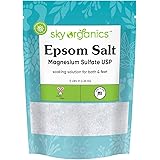 Sky Organics Epsom Salt for Body to Soak, Soothe & Refresh, 5 lbs.