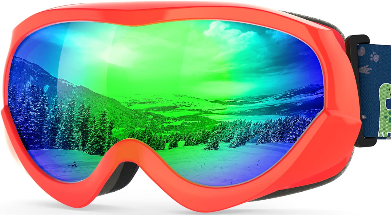 OutdoorMaster Kids Ski Goggles, Snow Goggles for Boys & Girls with 100% UV Protection - VLT 18% Image OutdoorMaster Kids Ski Goggles, Snow Goggles for Boys & Girls with 100% UV Protection - VLT 18% Image