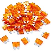 100 Pack Auto Fuses 5 AMP ATC/ATO Standard Regular Fuse Blade 5A Car Truck Boat Marine RV