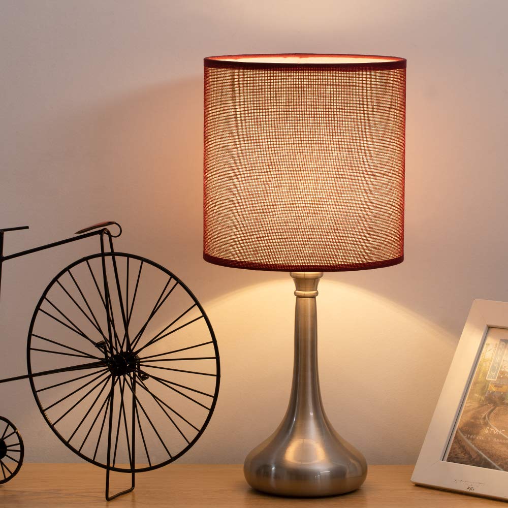 Haitral Table Lamps Set Of 2 Vintage Nightstand Lamps Small Bedside Desk Lamps For Bedroom Living