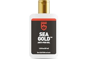 GEAR AID Sea Gold Anti-Fog Gel Coating for Scuba Dive Masks, 1.25 fl oz